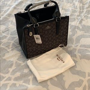 Coach Crosby Carryall Jacquard Bag 33524 Black/all